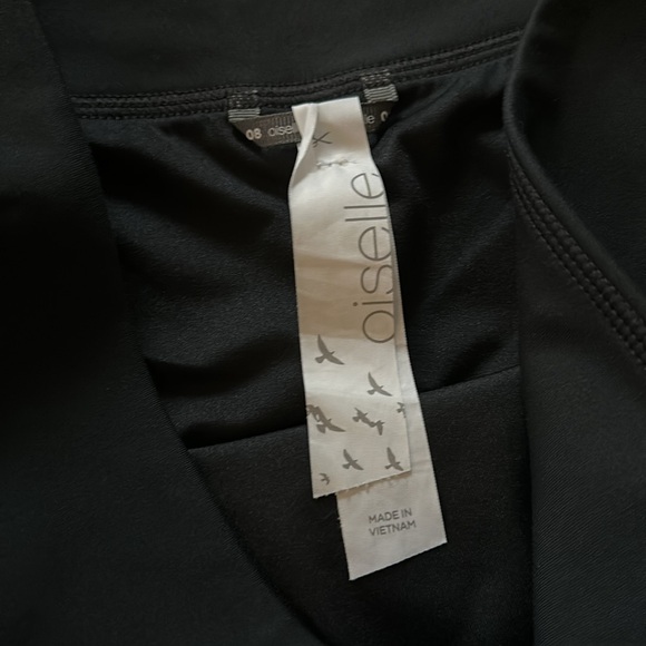 Oiselle High Rise Long Roga - size 8 in Black - Picture 2 of 6